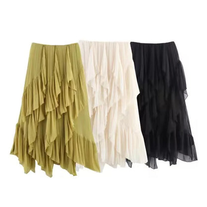 Éliana Draped Bloom Skirt