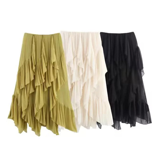 Éliana Draped Bloom Skirt
