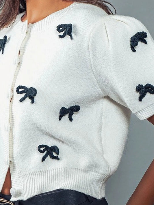 Celeste Bow | Cardigan