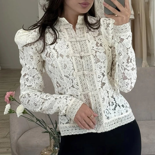 Aurora Lace Bloom Blouse